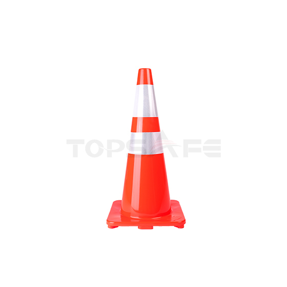 70cm Slim Body Orange Solid PVC Traffic Cones